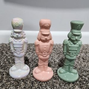 NEW Target Wondershop Ceramic Nutcrackers Set of 3